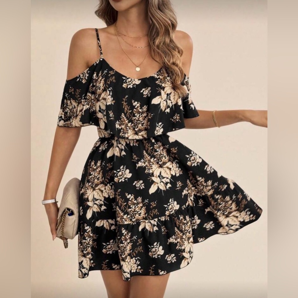 Floral Off-Shoulder Dress